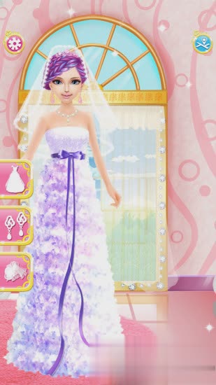 芭比公主婚纱游戏截图
