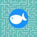 迷宫和鱼游戏图标