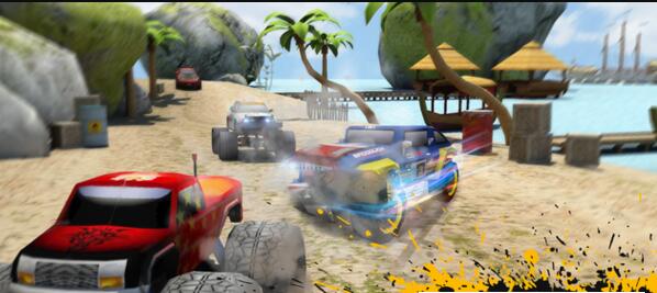 沙滩卡丁车赛车3D游戏截图1